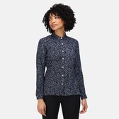 Het Regatta Marilee shirt - outdoorshirt - dames - katoen - lichtgewicht - Donkerblauw