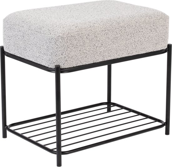Tabouret Feliz Style de vie Milou - Carré - Grijs