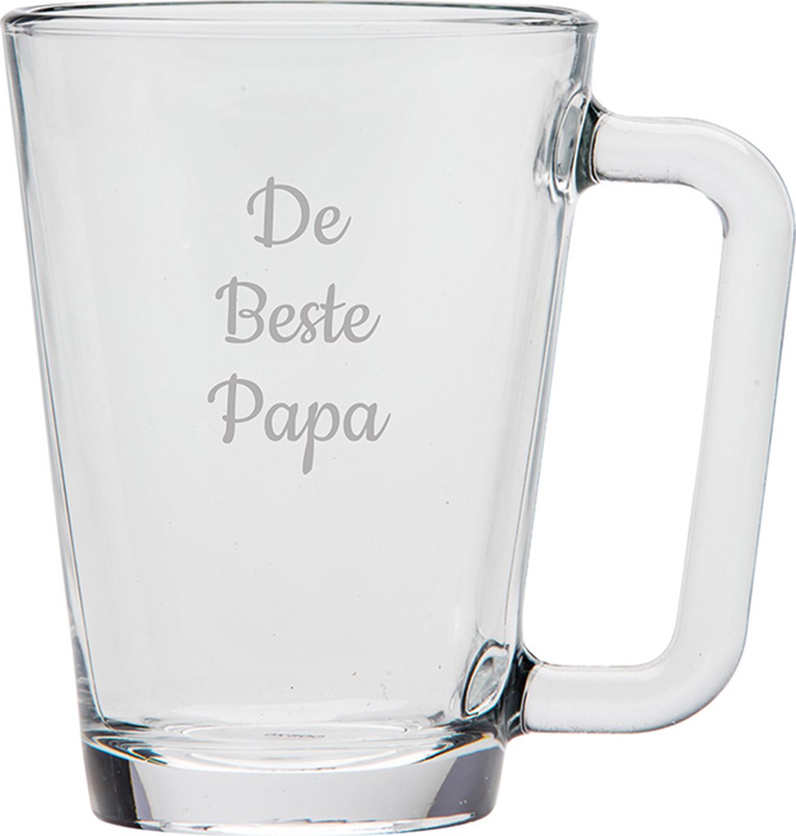 Gegraveerde theeglas 26cl De Beste Papa
