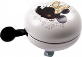 fietsbel Minnie Mouse junior 8 cm wit