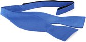 Suitable - Zelfstrikker Zijde Midden Blauw F05 - One Size - Effen - Heren - Gala Vlinderstrik / Vlinderdas