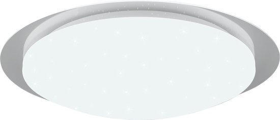 LED Plafondlamp - Badkamerlamp - Trion Frozen - 18.5W - RGBW - Dimbaar - Afstandsbediening - Sterlicht - Rond - Mat Wit - Kunststof