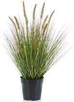 Kunstplant groen gras sprieten 58 cm - Grasplanten/kunstplanten voor binnen gebruik