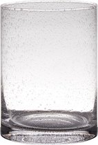 Hakbijl Glass Cilindervaas Archer soda bubbles 15x20cm