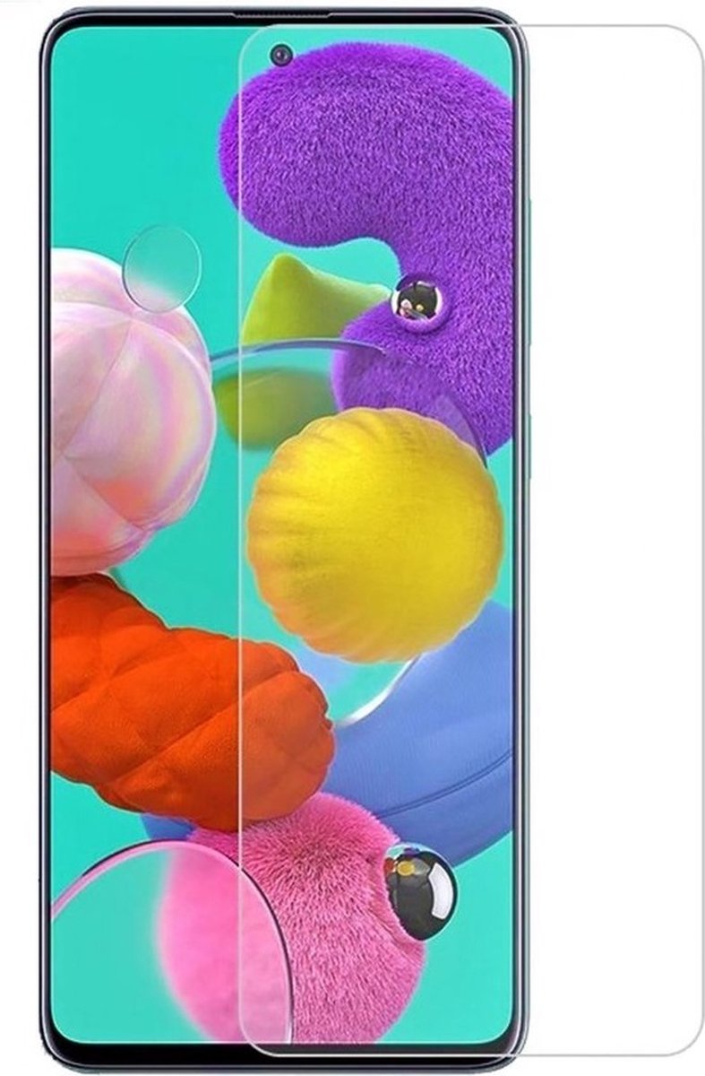LuxeBass Screenprotector geschikt voor Samsung Galaxy A71 - glas scherm - bescherming
