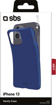 SBS Vanity Telefoonhoesje geschikt voor Apple iPhone 13 Hoesje Flexibel TPU Backcover - Blauw