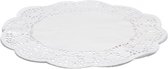 taartranden rond 36 cm papier wit 6 stuks