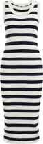 WE Fashion Dames fijngebreide jurk met streepdessin