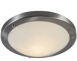 QAZQA yuma - Design Plafondlamp voor buiten - 1 lichts - Ø 310 mm - Staal - Woonkamer | Slaapkamer | Keuken