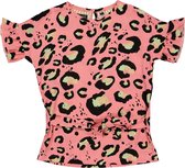 Meisjes blouse - Marisa - AOP poppy roze animal