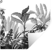 Stickers muraux - Jungle - Feuilles - Plantes - 30x30 cm - Film adhésif