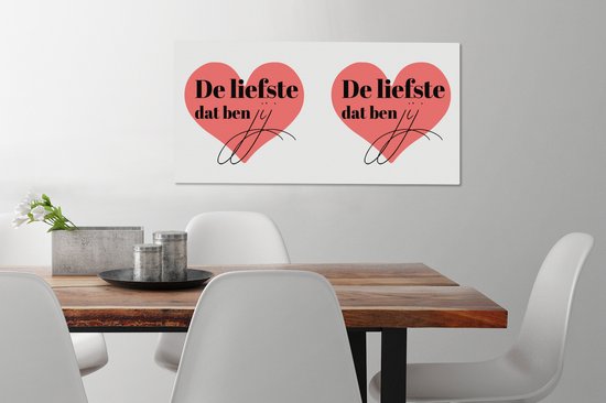 Tableau Peinture Citations - Amour - Le plus doux qui soit - Proverbes - 80x40 cm - Décoration murale