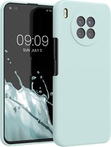 kwmobile telefoonhoesje geschikt voor Huawei Nova 8i - Hoesje met siliconen coating - Smartphone case in cool mint