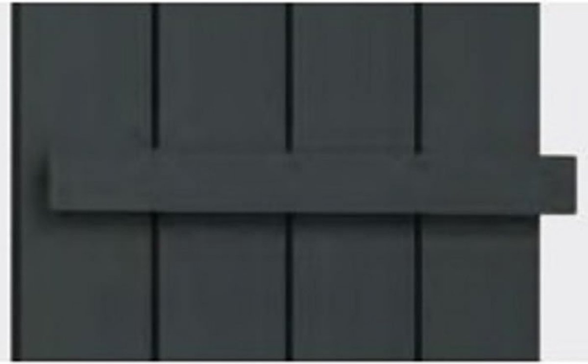 Eastbrook- single flat style handdoekhanger mat antraciet 85cm