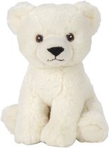 Pluche knuffel ijsbeer van 19 cm - Speelgoed knuffeldieren ijsberen