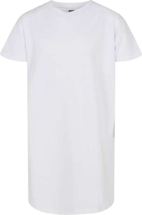 Urban Classics - Organic Oversized Tee Kinder Korte jurk - Kids 146/152 - Wit