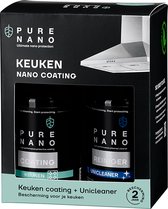 PURE NANO Keuken - Houd uw keuken schoon en helder - 2 jaar bescherming tegen vuil en kalk - Geschikt voor zwarte kranen - 250 ml