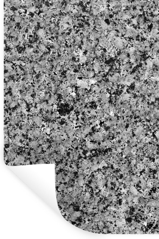 Muurstickers - Sticker Folie - Graniet - Zwart - Kristal - Grijs - 40x60 cm - Plakfolie - Muurstickers Kinderkamer - Zelfklevend Behang - Zelfklevend behangpapier - Stickerfolie