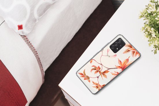 Coque Samsung Galaxy A33 5G - Érable du Japon - Automne - Vintage - Coque de téléphone en Siliconen