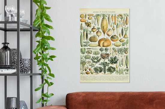 Toile - Légume - Carotte - Chou - Laitue - Nourriture - Peinture sur toile - Photo sur toile - 60x90 cm