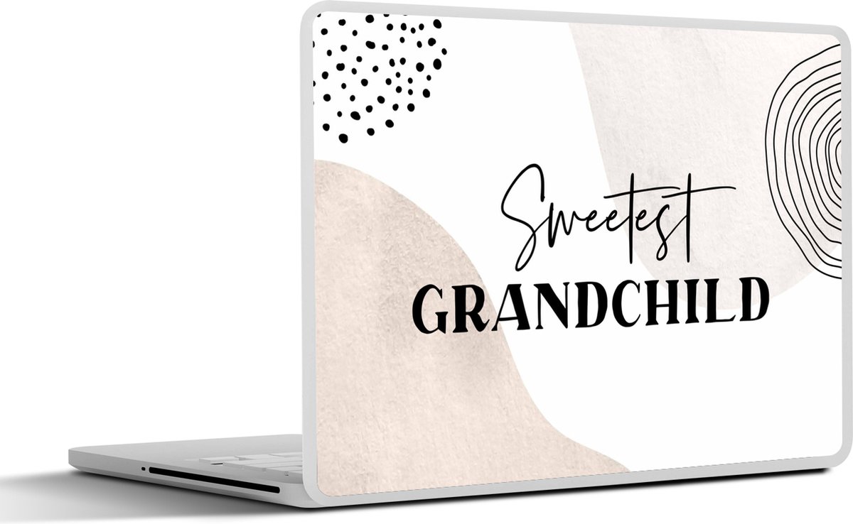 Laptop sticker - 13.3 inch - Quote - Kind - Love - Grandchild - 31x22,5cm - Laptopstickers - Laptop skin - Cover