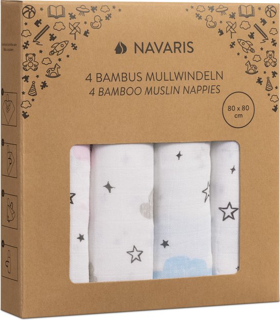 Monddoekjes Jollein Hydrofiel Animal Friends 3st