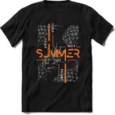 Crazy Summer | TSK Studio Zomer Kleding  T-Shirt | Zilver | Heren / Dames | Perfect Strand Shirt Verjaardag Cadeau Maat L