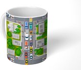 Mok - Koffiemok - Patronen - Auto - Wegen - Verkeer - Mokken - 350 ML - Beker - Koffiemokken - Theemok