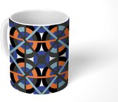 Mok - Koffiemok - Netwerk - Cirkels - Patroon - Mokken - 350 ML - Beker - Koffiemokken - Theemok