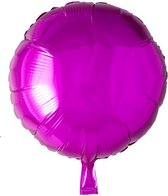 folieballon rond 45 cm fuchsia