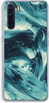 Case Company® - Oppo A91 hoesje - Dreaming About Whales - Soft Cover Telefoonhoesje - Bescherming aan alle Kanten en Schermrand