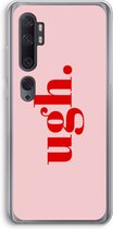 Case Company® - Xiaomi Mi Note 10 hoesje - Ugh - Soft Cover Telefoonhoesje - Bescherming aan alle Kanten en Schermrand