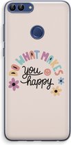 Case Company® - Huawei P Smart (2018) hoesje - Happy days - Soft Cover Telefoonhoesje - Bescherming aan alle Kanten en Schermrand