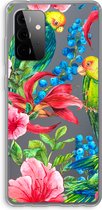 Case Company® - Samsung Galaxy A72 hoesje - Papegaaien - Soft Cover Telefoonhoesje - Bescherming aan alle Kanten en Schermrand