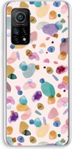 Case Company® - Xiaomi Mi 10T hoesje - Terrazzo Memphis - Soft Cover Telefoonhoesje - Bescherming aan alle Kanten en Schermrand