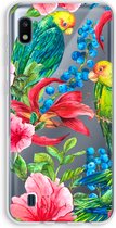 Case Company® - Samsung Galaxy A10 hoesje - Papegaaien - Soft Cover Telefoonhoesje - Bescherming aan alle Kanten en Schermrand