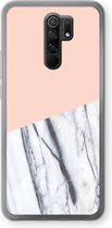 Case Company® - Xiaomi Redmi 9 hoesje - A touch of peach - Soft Cover Telefoonhoesje - Bescherming aan alle Kanten en Schermrand