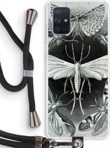 Case Company® - Samsung Galaxy A71 hoesje met Koord - Haeckel Tineida - Telefoonhoesje met Zwart Koord - Bescherming aan alle Kanten en Over de Schermrand