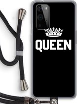 Case Company® - OnePlus 9 Pro hoesje met Koord - Queen zwart - Telefoonhoesje met Zwart Koord - Bescherming aan alle Kanten en Over de Schermrand