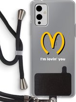 Case Company® - OnePlus 9 hoesje met Koord - I'm lovin' you - Telefoonhoesje met Zwart Koord - Bescherming aan alle Kanten en Over de Schermrand