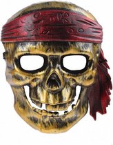 gezichtsmasker Piratenschedel junior goud