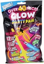 feestverpakking glowsticks 40-delig