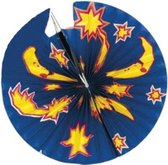 bollampion 23 cm papier donkerblauw/geel