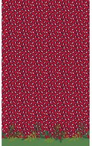 tafellaken Wild Xmas 138 x 220 cm papier rood/groen