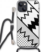 Case Company® - iPhone 13 hoesje met Koord - Pop Art #5 - Telefoonhoesje met Zwart Koord - Extra Bescherming aan alle Kanten en Over de Schermrand