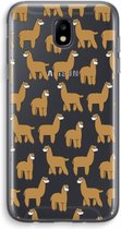 Case Company® - Samsung Galaxy J5 (2017) hoesje - Alpacas - Soft Cover Telefoonhoesje - Bescherming aan alle Kanten en Schermrand