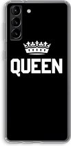 Case Company® - Samsung Galaxy S21 Plus hoesje - Queen zwart - Soft Cover Telefoonhoesje - Bescherming aan alle Kanten en Schermrand