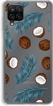 Case Company® - Samsung Galaxy A12 hoesje - Kokosnoot - Soft Cover Telefoonhoesje - Bescherming aan alle Kanten en Schermrand