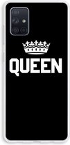 Case Company® - Samsung Galaxy A71 hoesje - Queen zwart - Soft Cover Telefoonhoesje - Bescherming aan alle Kanten en Schermrand