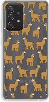 Case Company® - Samsung Galaxy A52 hoesje - Alpacas - Soft Cover Telefoonhoesje - Bescherming aan alle Kanten en Schermrand